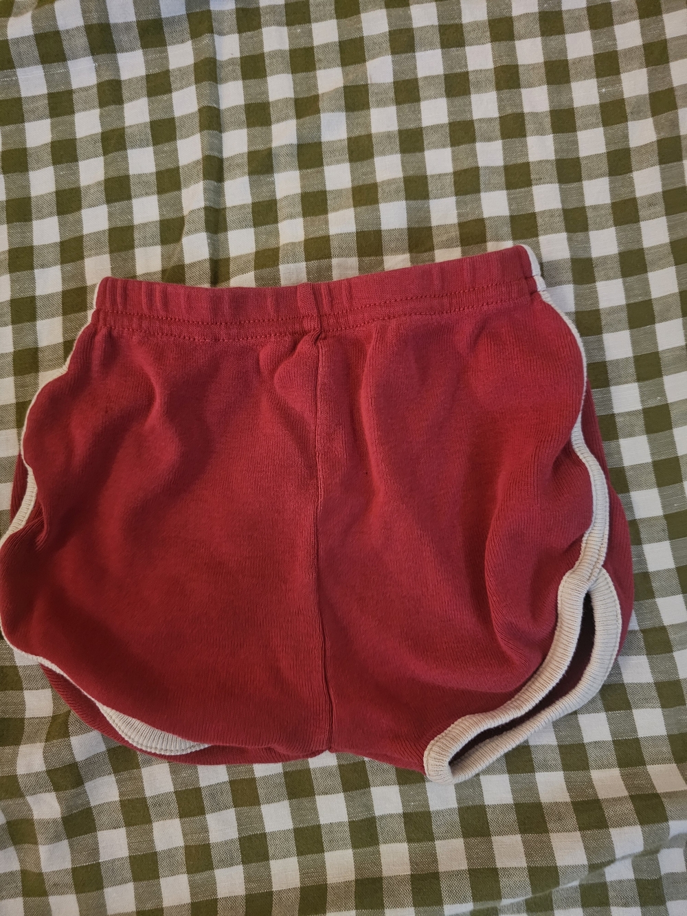 Kids Retro Red Terry Shorts Fin & Vince